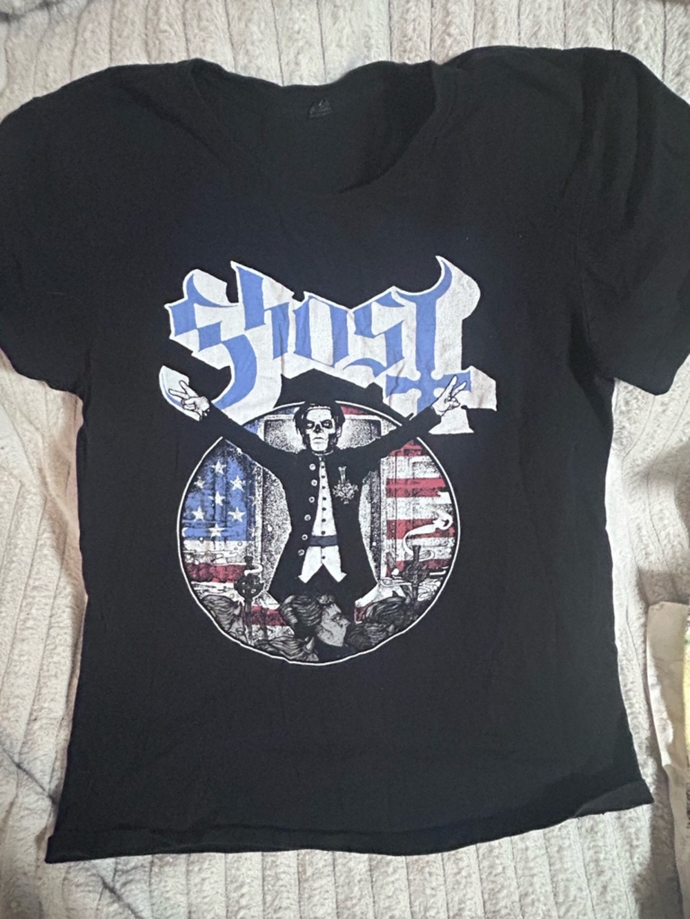 Ghost Graphic Band Tee - Black